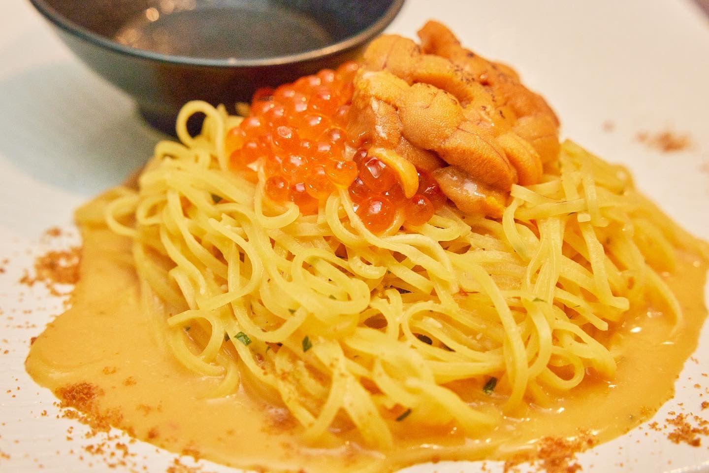 Tagliolini Hokkaido Sea Urchin with Squid ink Sauce